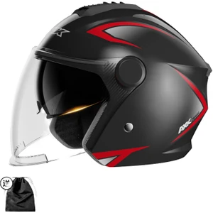 Kask Erkek Kadın Mevsim Motosiklet Yarım Kask Kış Bisiklet Kaskı(Yurt Dışından)