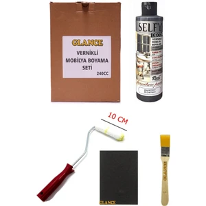 Rich Selfy Decor 240 cc Antrasit Kendinden Vernikli Mobilya Boyama Seti