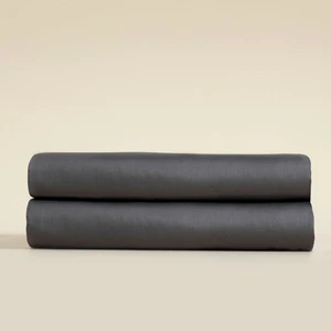 Alana Lastikli Çarşaf 160 x 200 cm Koyu Gri