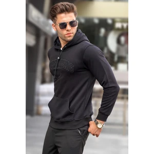 Siyah Kapüşonlu Sweatshirt 5289