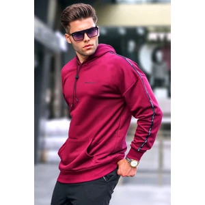 Bordo Kapüşonlu Sweatshirt 4721