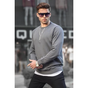 Füme Basic Bisiklet Yaka Erkek Sweatshirt 6047