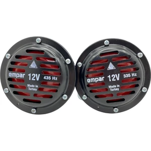 ŞüsCarOto Aksesuar Empar Hella Tip Süper Tone Küçük Kafa Korna Seti 12 Volt 2 Adet