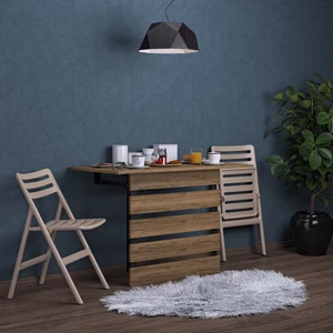 Moka Park Avm Duvara Monte Katlanabilir Yemek Masası Balkon Masası