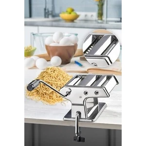 Lüx Paslanmaz Erişte Makarna Yapma Kesme Makinesi Hamur Lazanya Spagetti Raviolli Makinesi