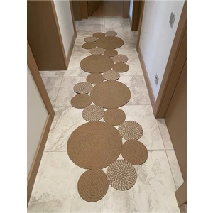 Milda Jüt Hasırlı Örgü Kilim 79 Jüt Halı