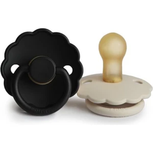 Frıgg Daisy Ikili Kauçuk Emzik - Cream/jet Black 0-6 Ay
