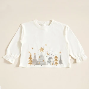 Party Uzun Kollu Tshirt Ekru