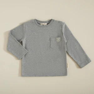 Triko Tshirt Gri Melanj