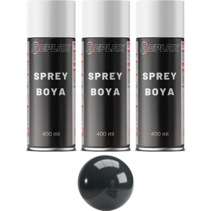 3 Adet Ral 7016 Mat Antrasit Gri Sprey Boya 400 ml