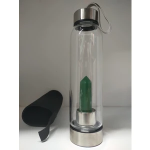 Doğal Taş Dünyası Reiki Aventurin Doğal Taşlı Su Şişesi 550 ml