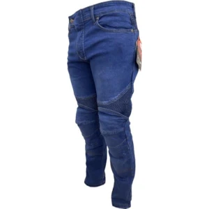 P-050 Motosiklet Kevlar Mavi Kot Pantolon