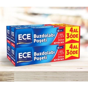 Ece Buzdolabı Poşeti 4'lü Büyük Boy