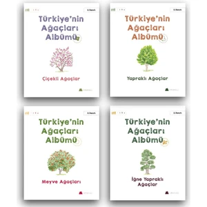 Kumdan Kale Yayınları Türkiye'nin Ağaçları Albümü Seti 4 Kitap