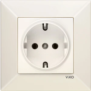 Meridian Krem Topraklı Priz