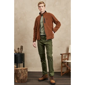 All Terrain Gear Regular Fit Normal Kesim Tam Fermuarlı Kahverengi Polar