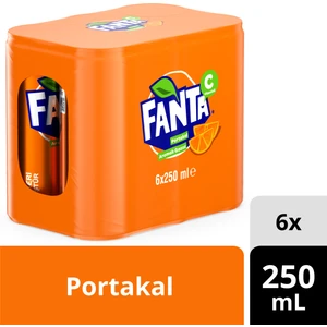 Portakal Aromalı Gazoz Kutu  6X250 ML