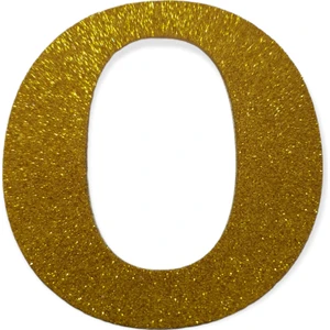 Simli Yapışkanlı Eva Harfler 10 cm