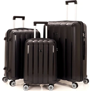 3'lü Lüx Polipropilen Kırılmaz Valiz Seti