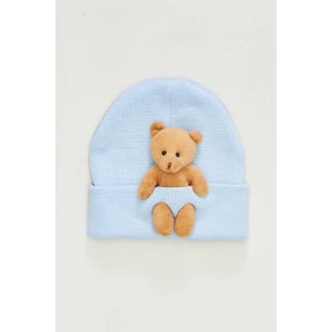 Miniko Kids Unisex Ayıcık Figürlü 1-4 Yaş Triko Bere