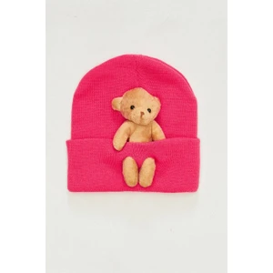 Miniko Kids Unisex Ayıcık Figürlü 1-4 Yaş Triko Bere