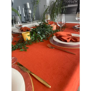 Decamor Home Soft Kumaş Dertsiz Koyu Kiremit Masa Örtüsü Terracotta