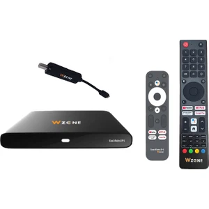 Wzone 4K Android Box Type Ctüner ve Numaratik Kumanda Hediyeli