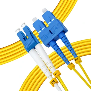 SC-LC 10 Metre  SM Fiber Optik Patch Kablo  Duplex 2.0mm 9/125(OS2) Single Mode 10 Metre