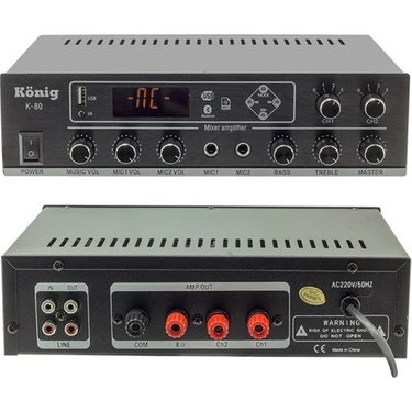 König K-80 - 80W 100V 8 Ohm Stereo