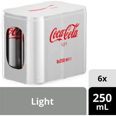 Coca-Cola Light Kutu 6X250