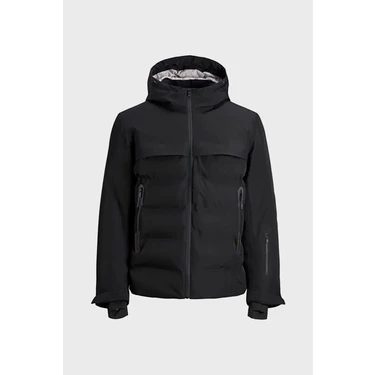 Jack & Jones Jcotarwın Puffer Siyah Erkek Mont