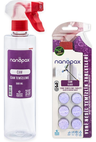 Nanopax Camsil Deterjan Tableti (6 Tablet = 3 Litre) ve Refil Sprey 500 ml