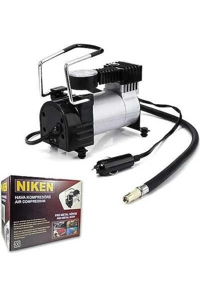 Niken Araç Oto Hava Kompresörü Metal Gövde 12V 150 PSI