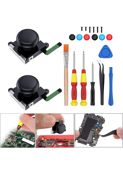 Joypad Için 2x 3D Sol Sağ Analog