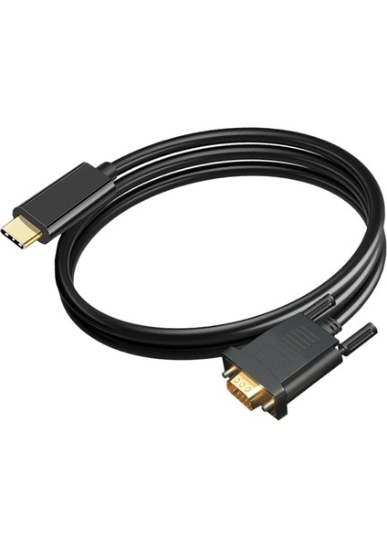 USB C - VGA Adaptör Kablosu 10GBPS 1080P Monitörler Için Dönüştürücü(Yurt Dışından)