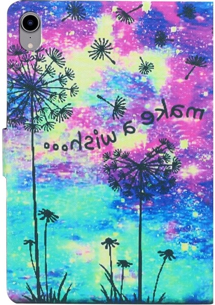 Ipad Için 10. Nesil 10.9 2022 Voltaj Doku Renkli Boyama Deri Tablet Kılıfı (Karahindiba) (Yurt Dışından) fırsatları