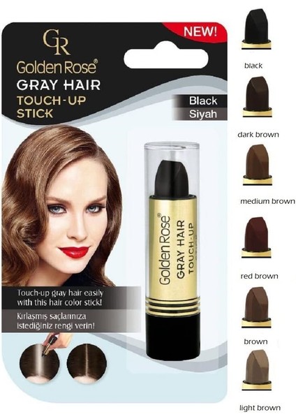 Gray Hair Touch Up Stick Saç Düzeltici Çubuk (Kahverengi, No: 05) fiyatları