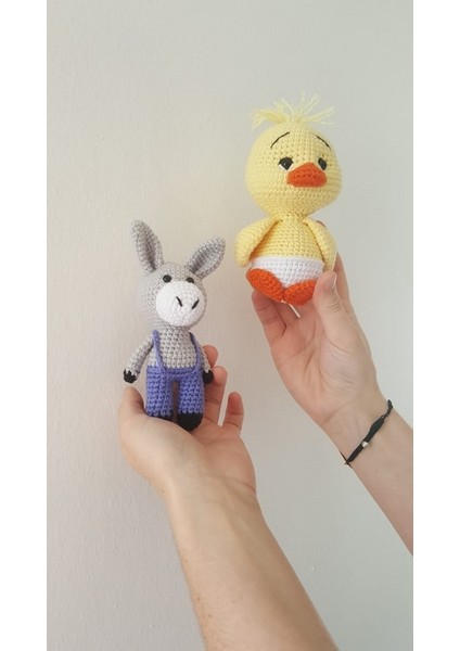 Design By Oykum 2'li Amigurumi Oyuncak(Ördek ve Eşek)