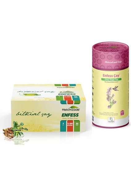 Enfess - Karabaş Otu İçeren Bitkisel Paket Çay - 3 gr 60'lı