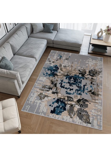 Dijital Baskı Yıkanabilir Kaymaz Taban Salon Halısı RVG0556