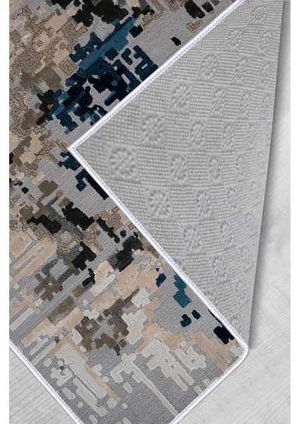 Dijital Baskı Yıkanabilir Kaymaz Taban Salon Halısı RVG0556