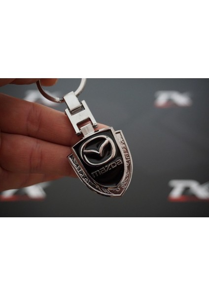 Mazda Logo Krom Metal Çift Yön Anahtarlık New Style
