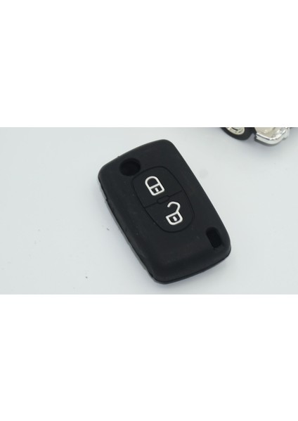 Citroen C4 C5 C3 C2 C4L Xsara Picasso Citroen Logolu 1.kalite Silikon Anahtar Kılıfı