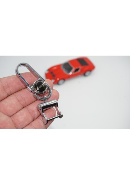 Jeep Logo Krom Metal Stil Anahtarlık New Style