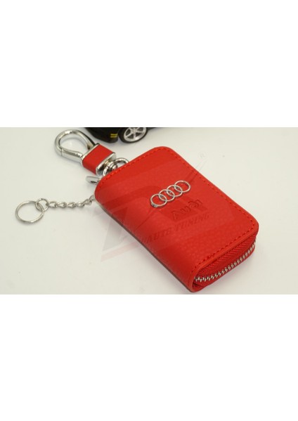 Audi Logo Orjinal Deri Çanta Anahtarlık New Style