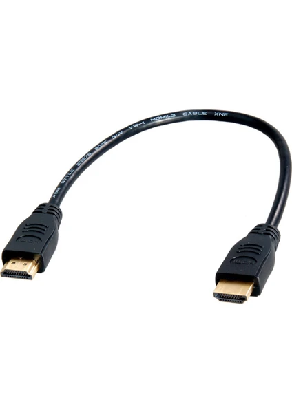 HDMI To HDMI 30CM Kısa HDMI Kablo Altın Uçlu Full Hd 3D LCD LED Ps3 Uydu Receiver