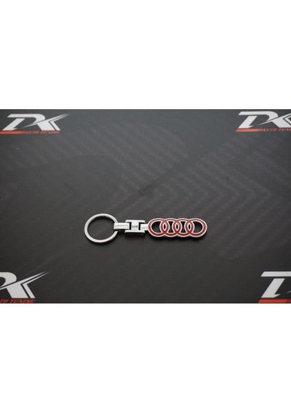 DK Tuning Audi Halka Logo Krom Metal Çift Yön Anahtarlık