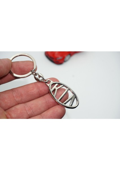 Kia Logo Çift Yön Krom Metal Stil Anahtarlık