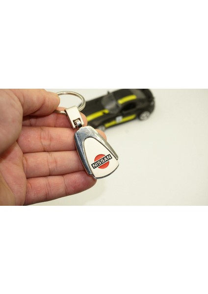 Nissan Logo Krom Metal Stil Anahtarlık New Style
