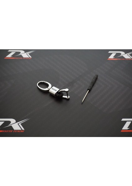 Audi Logo Stil Hasır Desen Anahtarlık K